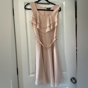 H&M Blush Ruffle Midi Dress
